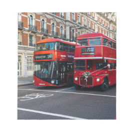 Red Double Decker Buses Notizblock