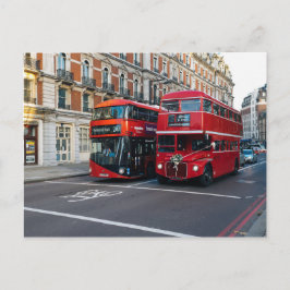 Red Double Decker Buses Postkarte