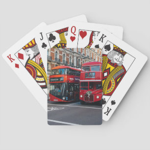 Red Double Decker Buses Spielkarten