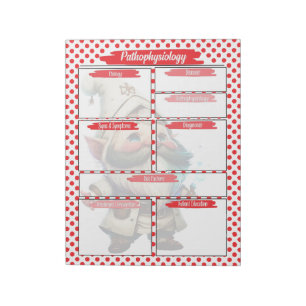 Red Dr. Gnome Nursing - Pathophysiologie Template Notizblock
