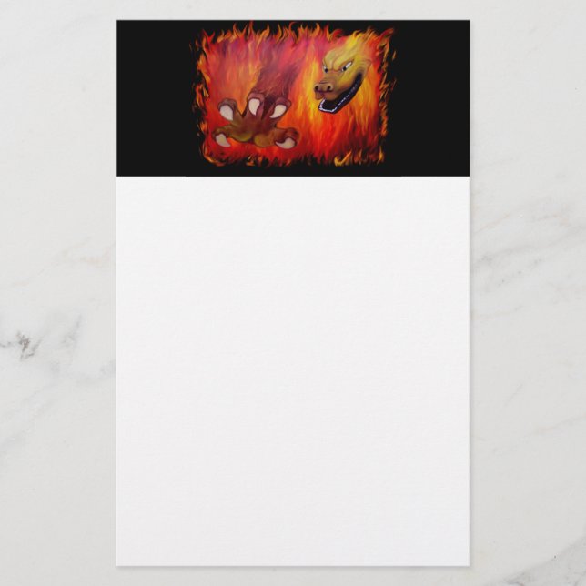 Red Dragon Claw Briefpapier (Vorderseite)
