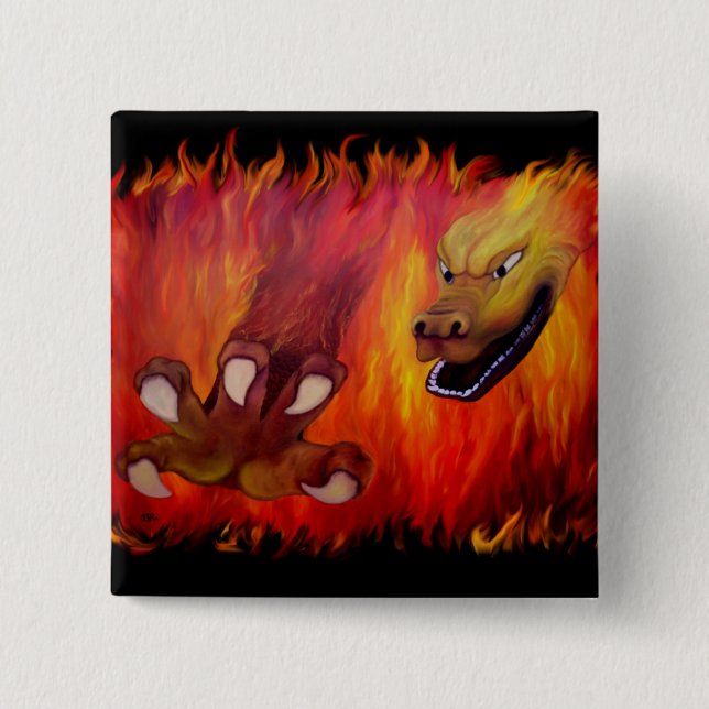 Red Dragon Claw Button (Vorderseite)