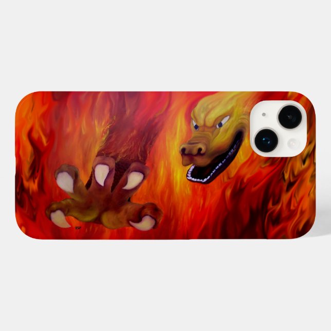 Red Dragon Claw Case-Mate iPhone Hülle (Rückseite (Horizontal))