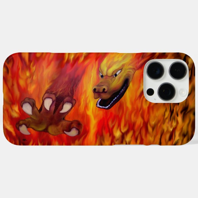 Red Dragon Claw iPhone 16 Pro Max Hülle (Rückseite (Horizontal))