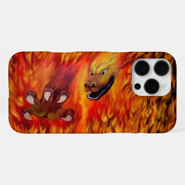 Red Dragon Claw iPhone 16 Pro Max Hülle (Rückseite (Horizontal))