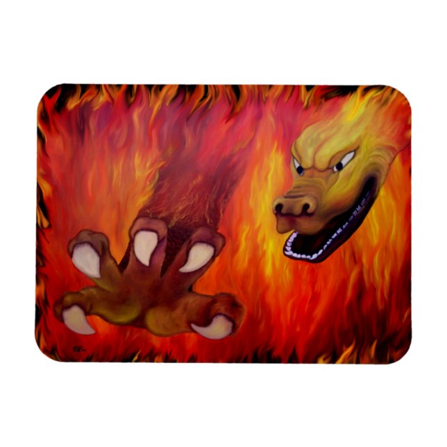 Red Dragon claw Magnet (Horizontal)