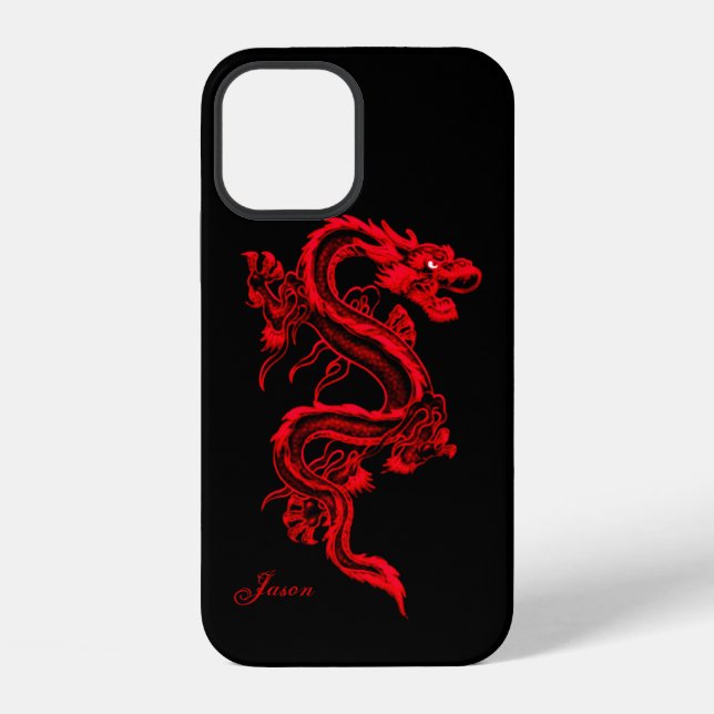Red Dragon Custom iPhone Case-Mate iPhone Case 12 Hülle (Rückseite)