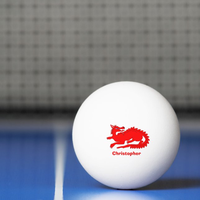 Red Dragon Design Tischtennisball (Netto)