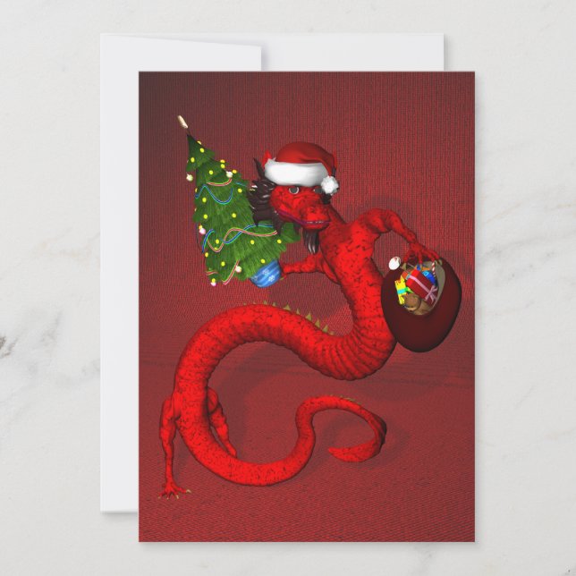 Red Dragon Einladung (Vorderseite)