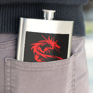 Red Dragon Flachmann