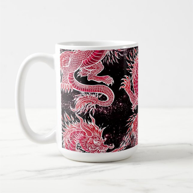Red Dragon Galaxy Kaffeetasse (Links)