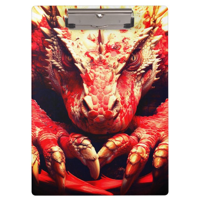 Red Dragon Klemmbrett (Vorderseite)