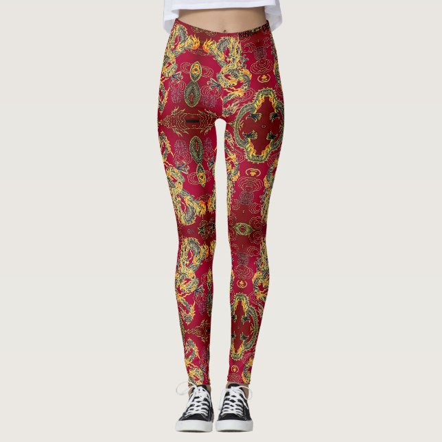 Red Dragon Leggings (Vorderseite)