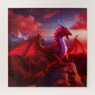 Red Dragon Perlen auf Craggy Mountain Peak