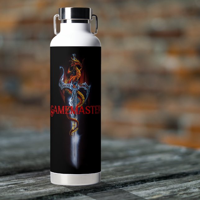 Red Dragon Sword Fantasy Trinkflasche (Von Creator hochgeladen)
