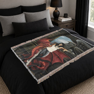 Red Dragon Urban Fantasy Decke