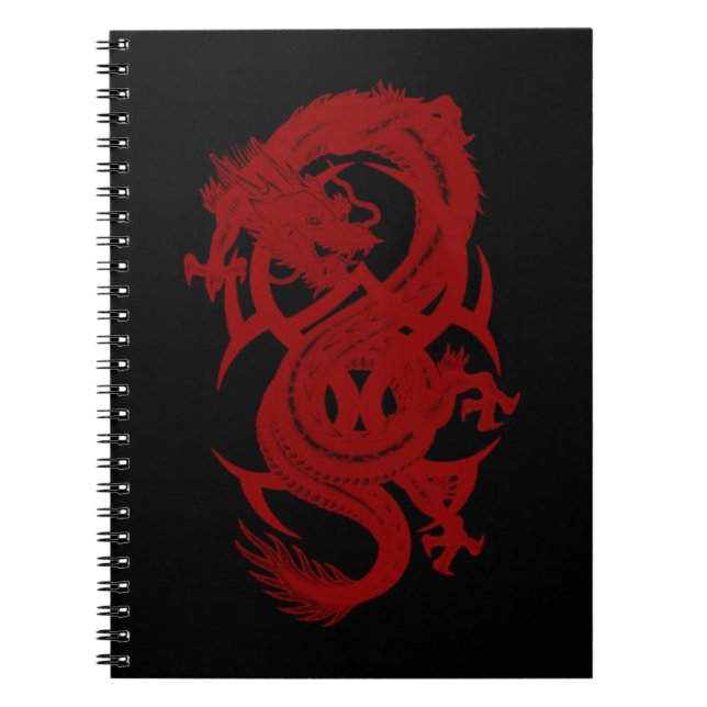 Red Dragon Xiuhcoatl Spiral Notebook Notizblock (Vorderseite)