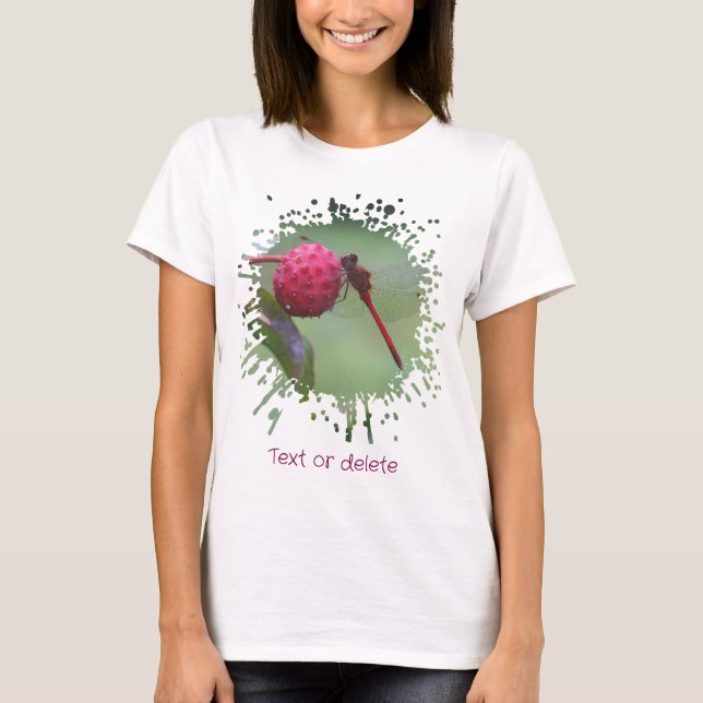 Red Dragonfly Nature  T-Shirt (Vorderseite)