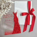 Red Dress 40 & Fabulous 40. Geburtstag Party Acryleinladungen<br><div class="desc">Red Dress Forty & Fabulous 40. Geburtstag Party Akryllische Einladungen Sehen Sie viele weitere Variationen in unserer Sammlung unten</div>