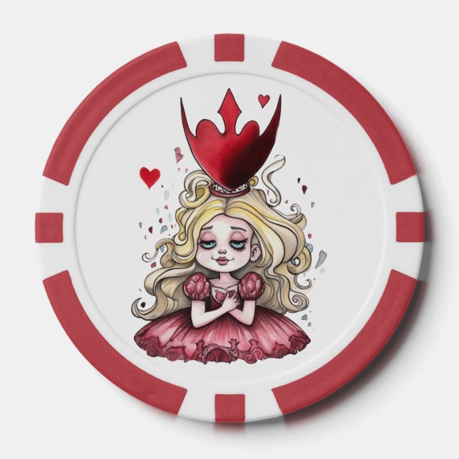 Red Dress Alice Pokerchips (Vorderseite)