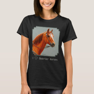 Red Dun Kastnut Sorrel Western Quarter Horse T-Shirt