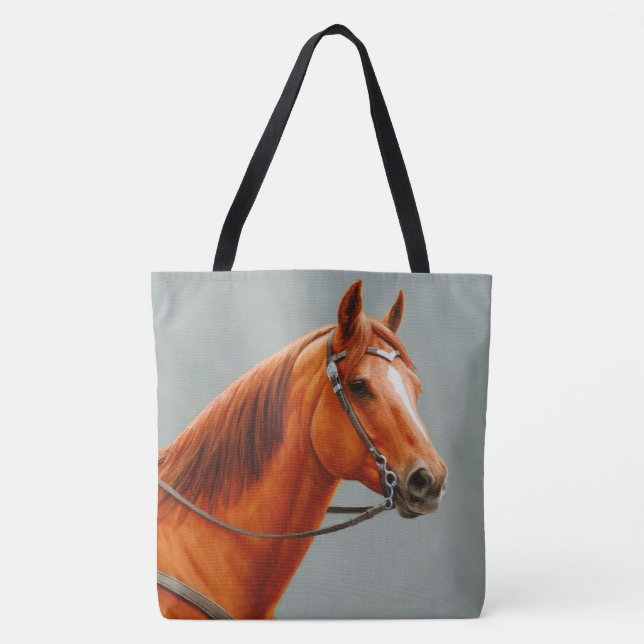 Red Dun Kastnut Sorrel Western Quarter Horse Tasche (Vorderseite)