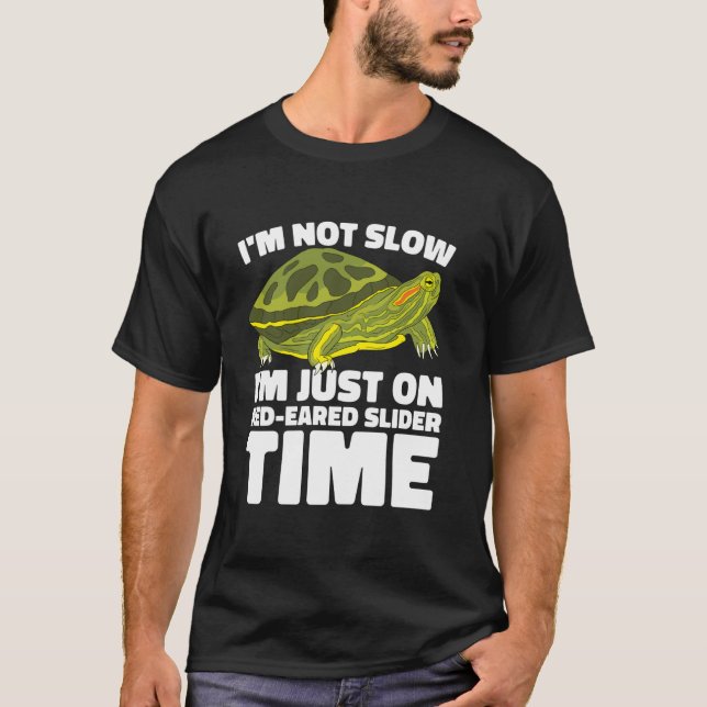 Red Eared Turtle Red Eared Tortoise Red Eared Slid T-Shirt (Vorderseite)