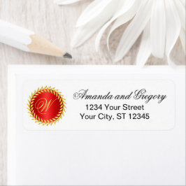 Red Elegance Monogram