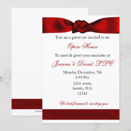 red élégant Corporate party Invitation