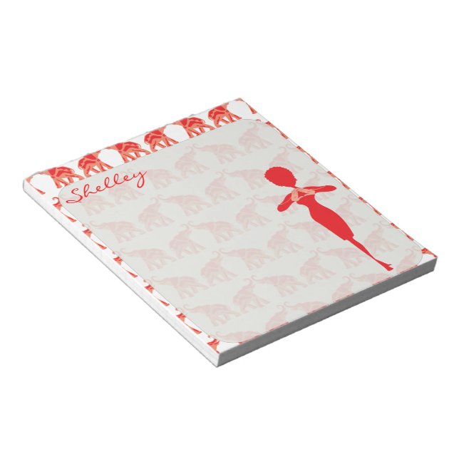 Red Elephant Notizblock (angewinkelt)