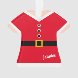 Red Elf Anzug Personalisiert Weihnachten Ornament