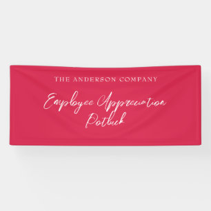Red Employee Appreciation Event Banner