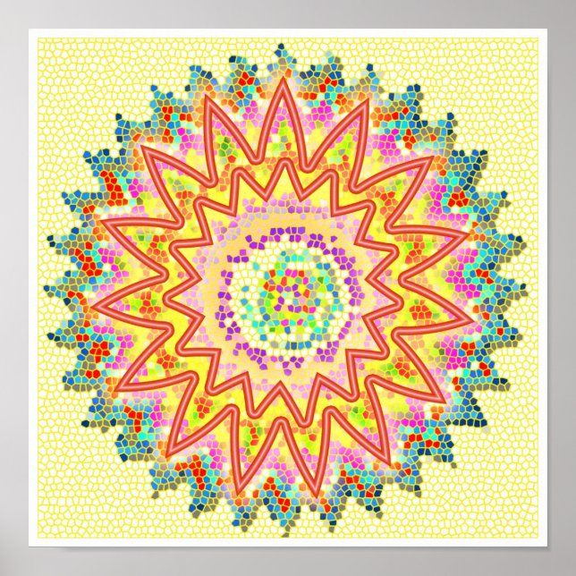 RED Energy Sparkling Healing Chakra Poster (Vorne)