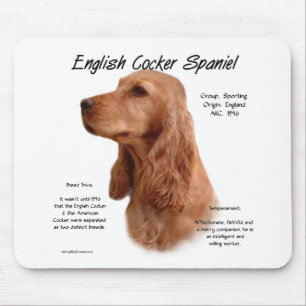 Red English Cocker Spanische Geschichte Mousepad