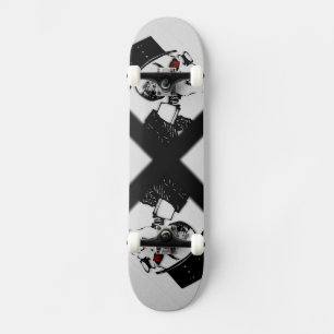 Red Eye Preacher Skeleton Skate Board Skateboard