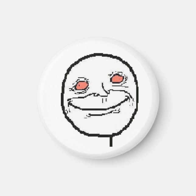 Red Eye Stoner Face Magnet (Vorne)