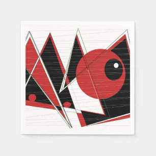 Red Eye Watching Napkins Serviette