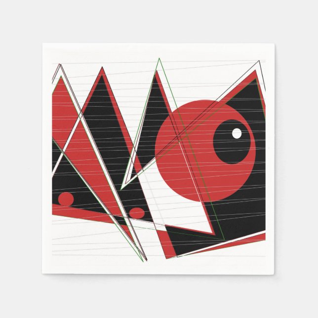 Red Eye Watching Napkins Serviette (Vorderseite)