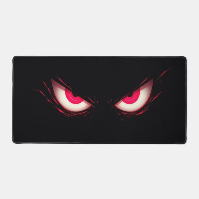 Red Eyes Mouse Pad Schreibtischunterlage (Vorderseite)