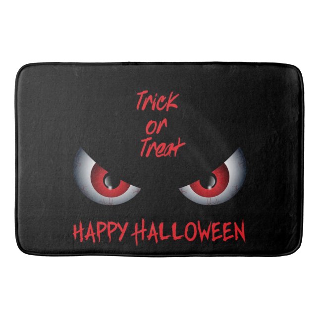 Red Eyes Trick oder Treat Badematte (Vorderseite)