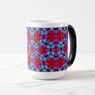 Red Fabrics Blume Muster Verwandlungstasse