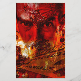Red Face Graffiti Briefpapier