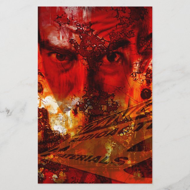 Red Face Graffiti Briefpapier (Vorderseite)