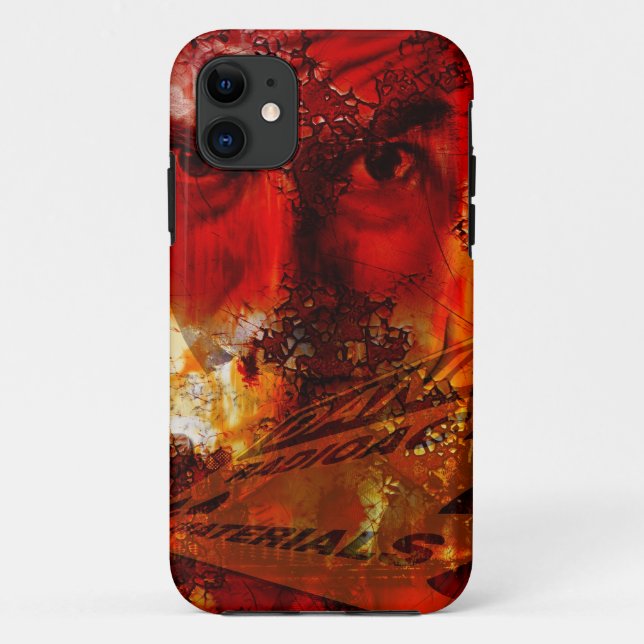 Red Face Graffiti Case-Mate iPhone Hülle (Rückseite)