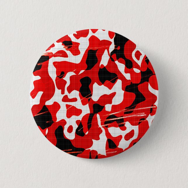 Red Fallout Camouflage (AOM Design) Button (Vorderseite)