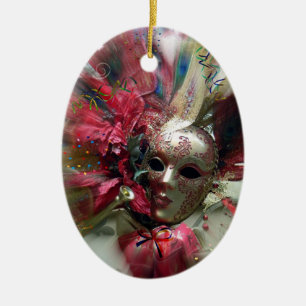 Red Fantasy Angel Keramikornament