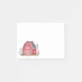 Red Farm Barnyard Modern Post-it Klebezettel