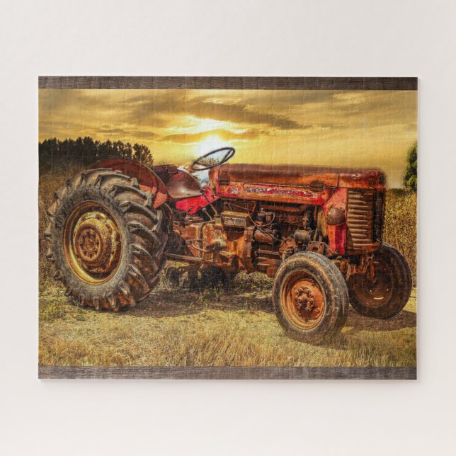 Red Farm Traktor (Horizontal)