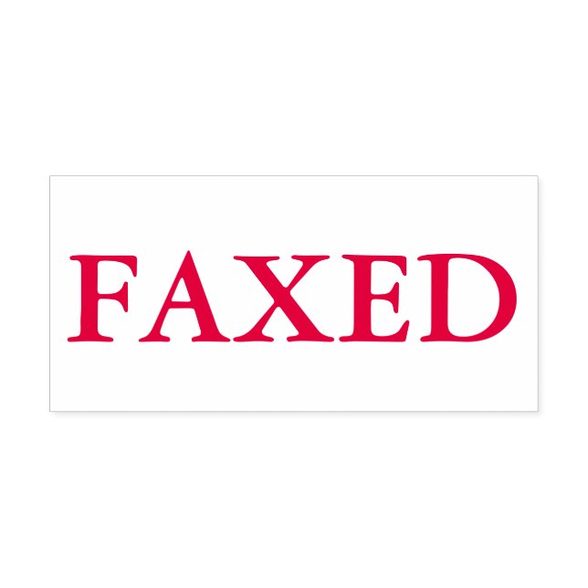 Red Faxed Permastempel (Design)