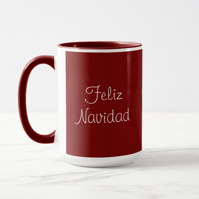Red Feliz Navidad Cactus Tasse (Links)